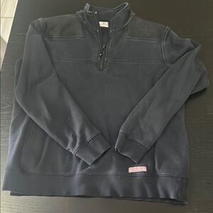 Vineyard Vines Blue Zip Up Sweater